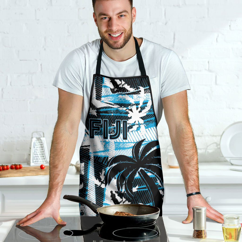 Fijian Rugby Apron Grunge Palm Stylized