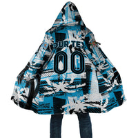 Custom Fijian Rugby Cloak Grunge Palm Stylized