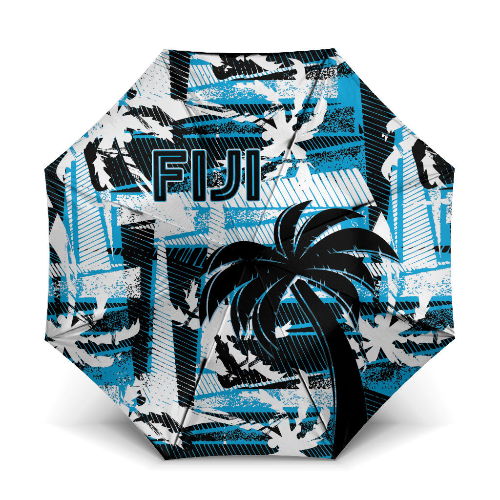 Fijian Rugby Umbrella Grunge Palm Stylized