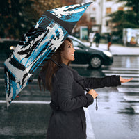 Fijian Rugby Umbrella Grunge Palm Stylized