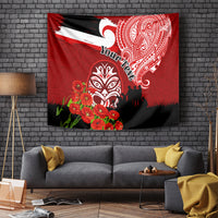 New Zealand ANZAC Waitangi Day Tapestry Lest We Forget Soldier Tiki Maori Style LT03 - Polynesian Pride