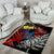 New Zealand Kohwhai Tui Bird Area Rug Silver Fern Version LT03 - Polynesian Pride