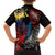 New Zealand Kohwhai Tui Bird Family Matching Puletasi and Hawaiian Shirt Silver Fern Version LT03 - Polynesian Pride