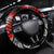 New Zealand Kohwhai Tui Bird Steering Wheel Cover Silver Fern Version LT03 Universal Fit Black - Polynesian Pride