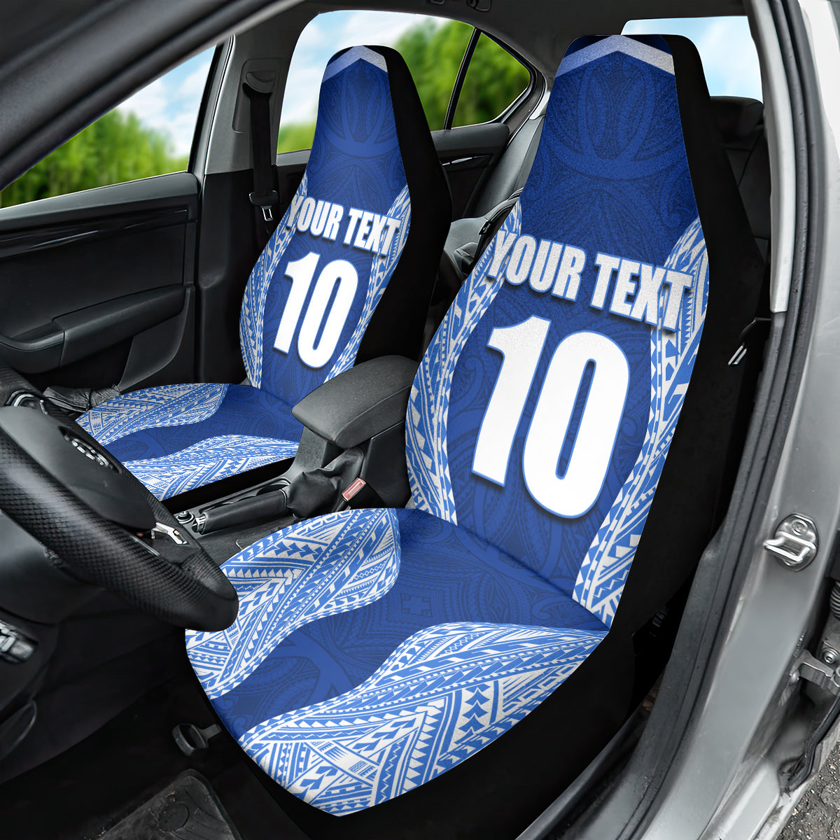 Custom Manu Samoa Rugby Car Seat Cover Polynesian Tattoo