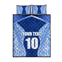 Custom Manu Samoa Rugby Quilt Bed Set Polynesian Tattoo