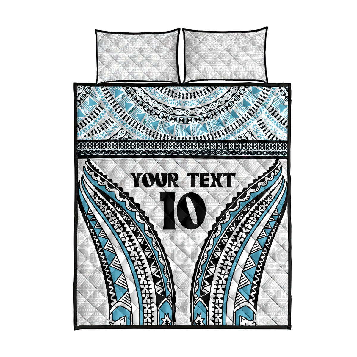 Custom Flying Fijians Rugby Quilt Bed Set Tapa Tribal Cloth
