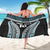 Custom Flying Fijians Rugby Sarong Tapa Tribal Cloth Black Color