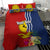 Personalised Kiribati Independence Day Bedding Set Kiribati Map With Flag Color