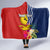Personalised Kiribati Independence Day Hooded Blanket Kiribati Map With Flag Color