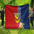 Personalised Kiribati Independence Day Quilt Kiribati Map With Flag Color