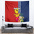 Personalised Kiribati Independence Day Tapestry Kiribati Map With Flag Color