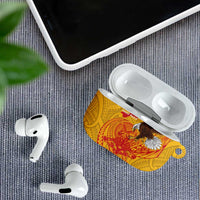 American Samoa Fautasi Race AirPods Case Aeto Pago Pago with Eagle Samoan Tribal Patterns