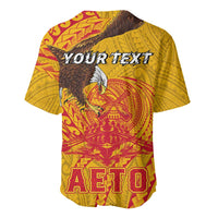 Personalized American Samoa Fautasi Race Baseball Jersey Aeto Pago Pago with Eagle Samoan Tribal Patterns