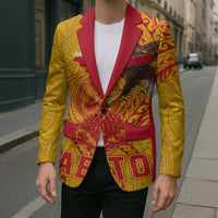 Personalized American Samoa Fautasi Race Blazer Aeto Pago Pago with Eagle Samoan Tribal Patterns LT03 - Polynesian Pride