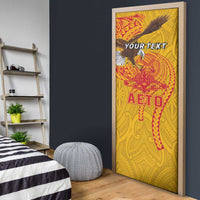 Personalized American Samoa Fautasi Race Door Cover Aeto Pago Pago with Eagle Samoan Tribal Patterns