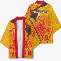 Personalized American Samoa Fautasi Race Kimono Aeto Pago Pago with Eagle Samoan Tribal Patterns