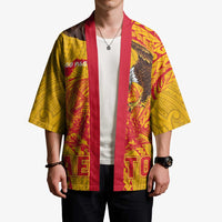 Personalized American Samoa Fautasi Race Kimono Aeto Pago Pago with Eagle Samoan Tribal Patterns