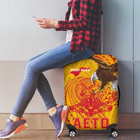 American Samoa Fautasi Race Luggage Cover Aeto Pago Pago with Eagle Samoan Tribal Patterns LT03 - Polynesian Pride
