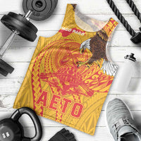 Personalized American Samoa Fautasi Race Men Tank Top Aeto Pago Pago with Eagle Samoan Tribal Patterns