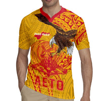 Personalized American Samoa Fautasi Race Rugby Jersey Aeto Pago Pago with Eagle Samoan Tribal Patterns
