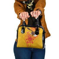 American Samoa Fautasi Race Shoulder Handbag Aeto Pago Pago with Eagle Samoan Tribal Patterns