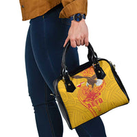 American Samoa Fautasi Race Shoulder Handbag Aeto Pago Pago with Eagle Samoan Tribal Patterns