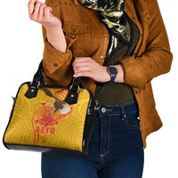 American Samoa Fautasi Race Shoulder Handbag Aeto Pago Pago with Eagle Samoan Tribal Patterns