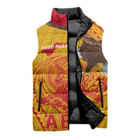 Personalized American Samoa Fautasi Race Sleeveless Puffer Jacket Aeto Pago Pago with Eagle Samoan Tribal Patterns