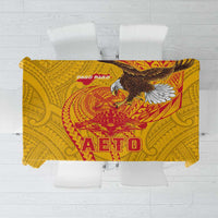American Samoa Fautasi Race Tablecloth Aeto Pago Pago with Eagle Samoan Tribal Patterns