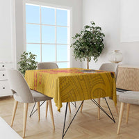 American Samoa Fautasi Race Tablecloth Aeto Pago Pago with Eagle Samoan Tribal Patterns
