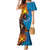 Fiji and Australia Together Mermaid Dress Tapa Tribal Tattoo mix Aboriginal Pattern