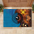 Fiji and Australia Together Rubber Doormat Tapa Tribal Tattoo mix Aboriginal Pattern