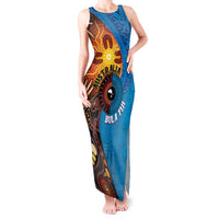 Fiji and Australia Together Tank Maxi Dress Tapa Tribal Tattoo mix Aboriginal Pattern