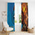 Fiji and Australia Together Window Curtain Tapa Tribal Tattoo mix Aboriginal Pattern