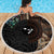 Samoa and New Zealand Together Beach Blanket Siapo Motif and Maori Paua Shell Pattern
