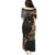 Samoa and New Zealand Together Puletasi Siapo Motif and Maori Paua Shell Pattern