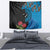 Fiji and New Zealand Together Tapestry Tapa Maori Tattoo mix Tagimoucia and Pohutukawa
