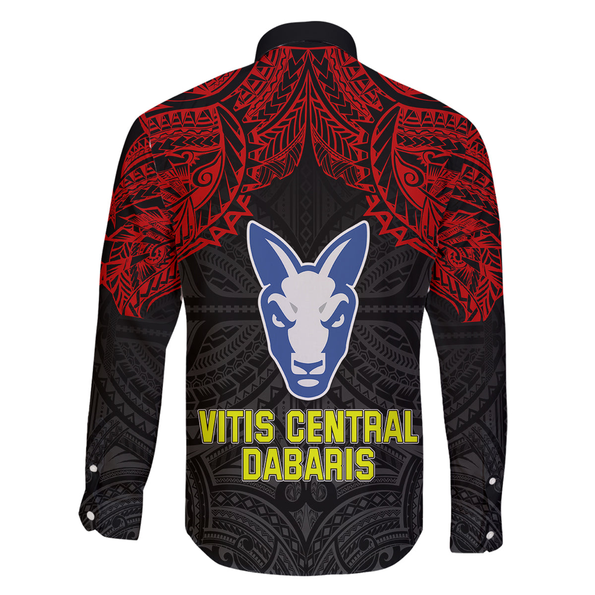 Vitis Central Dabaris Rugby Family Matching Mermaid Dress and Hawaiian Shirt Papua New Guinea Polynesian Tattoo LT03 - Polynesian Pride