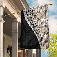 Tukenny Pattern Fijian War Clubs Mix Tapa Tribal Garden Flag LT03 House Flag Beige - Polynesian Pride