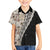 Tukenny Pattern Fijian War Clubs Mix Tapa Tribal Kid Hawaiian Shirt LT03 Kid Beige - Polynesian Pride