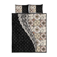 Tukenny Pattern Fijian War Clubs Mix Tapa Tribal Quilt Bed Set LT03 - Polynesian Pride