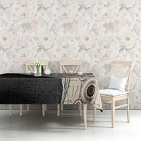 Tukenny Pattern Fijian War Clubs Mix Tapa Tribal Tablecloth LT03 - Polynesian Pride