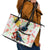 New Zealand Pohutukawa Tui Bird Leather Tote Bag Kowhai Version LT03 - Polynesian Pride