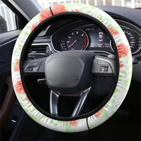 New Zealand Pohutukawa Tui Bird Steering Wheel Cover Kowhai Version