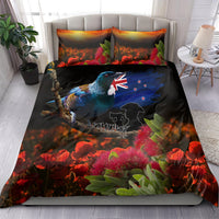 New Zealand ANZAC Day Bedding Set Pohutukawa Flower and Tui Bird LT03 - Polynesian Pride