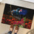 New Zealand ANZAC Day Rubber Doormat Pohutukawa Flower and Tui Bird LT03 - Polynesian Pride