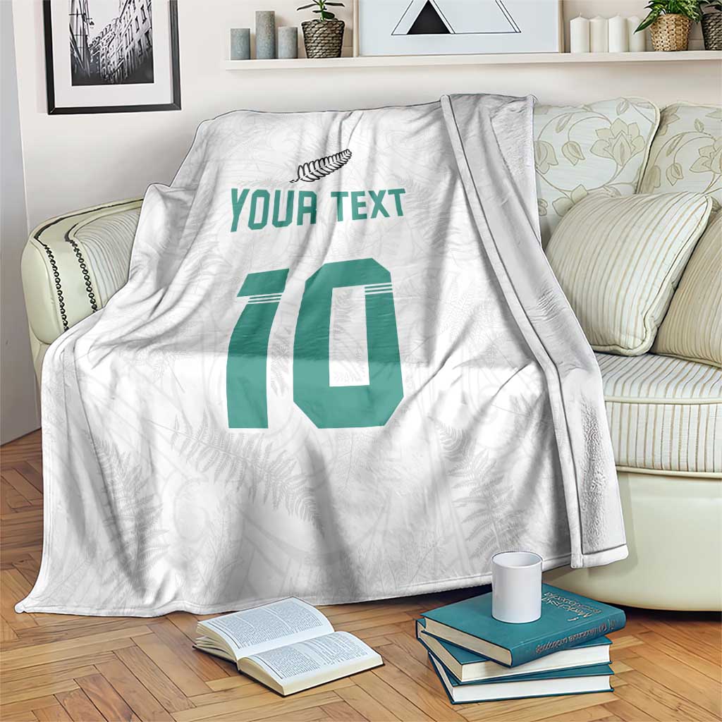 Custom New Zealand Football Blanket Go All Silver Ferns - Towards World Cup 2026