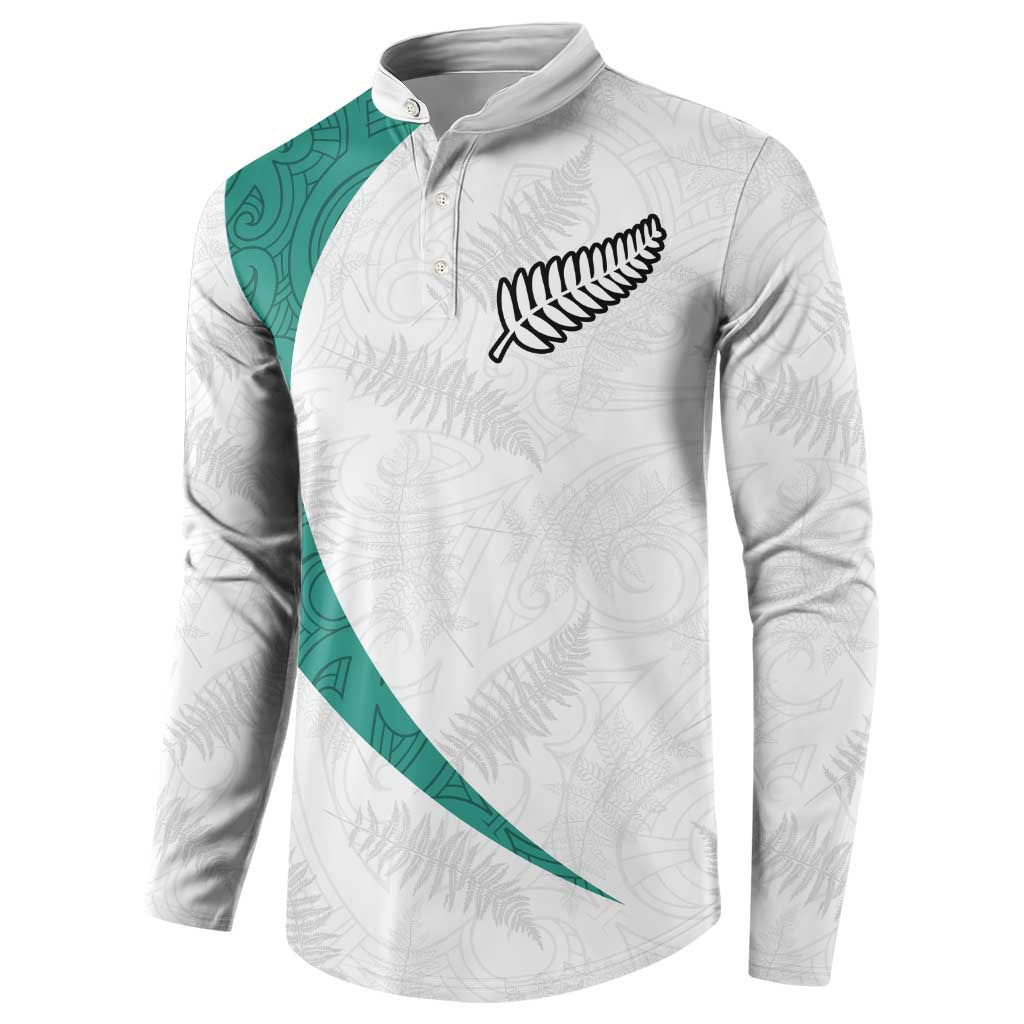 Custom New Zealand Football Button Sweatshirt Go All Silver Ferns - Towards World Cup 2026