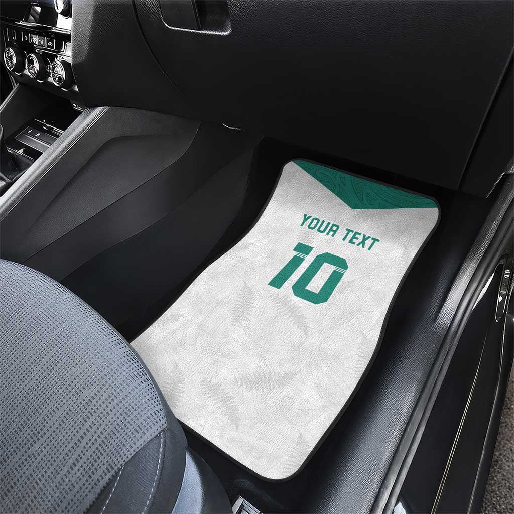 Custom New Zealand Football Car Mats Go All Silver Ferns - Towards World Cup 2026